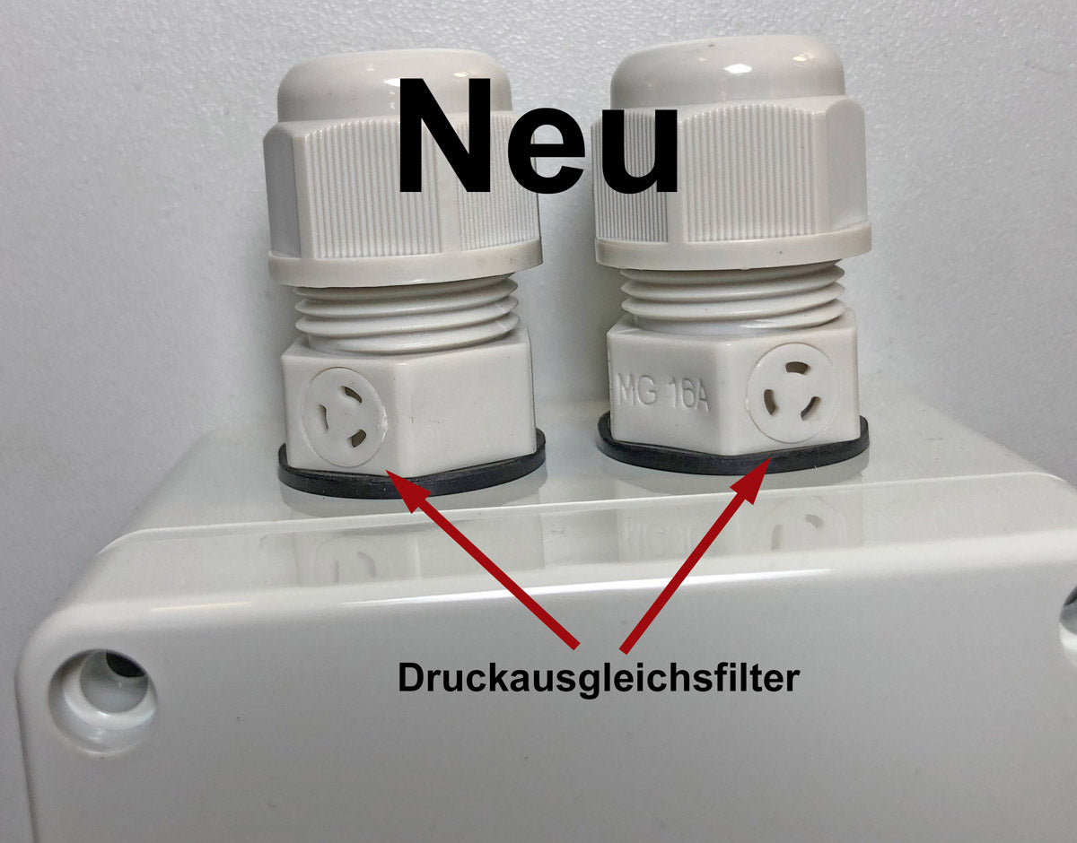 Feuchtedichte Verteilerdose mit Druckausgleichsfilter für Tauchsonden