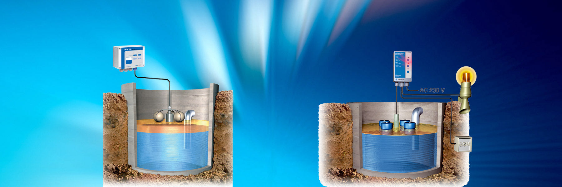 Abscheider Warneräte - Benzinabscheider Warngerät - Ölabscheider Warngerät - Sonden für Ölabscheider