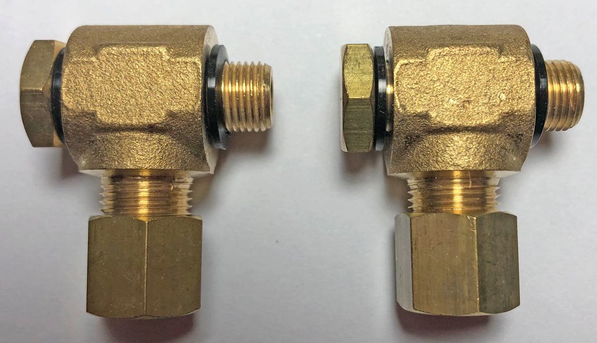 2 x Schwenkverschraubung für den Einbau Heizölzähler