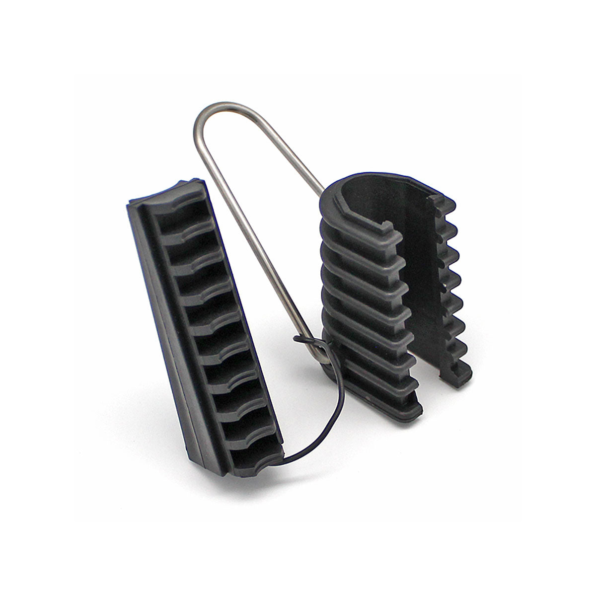 Abspannklemme zur Zugentlastung für frei hängende Brunnensonden von Tecson