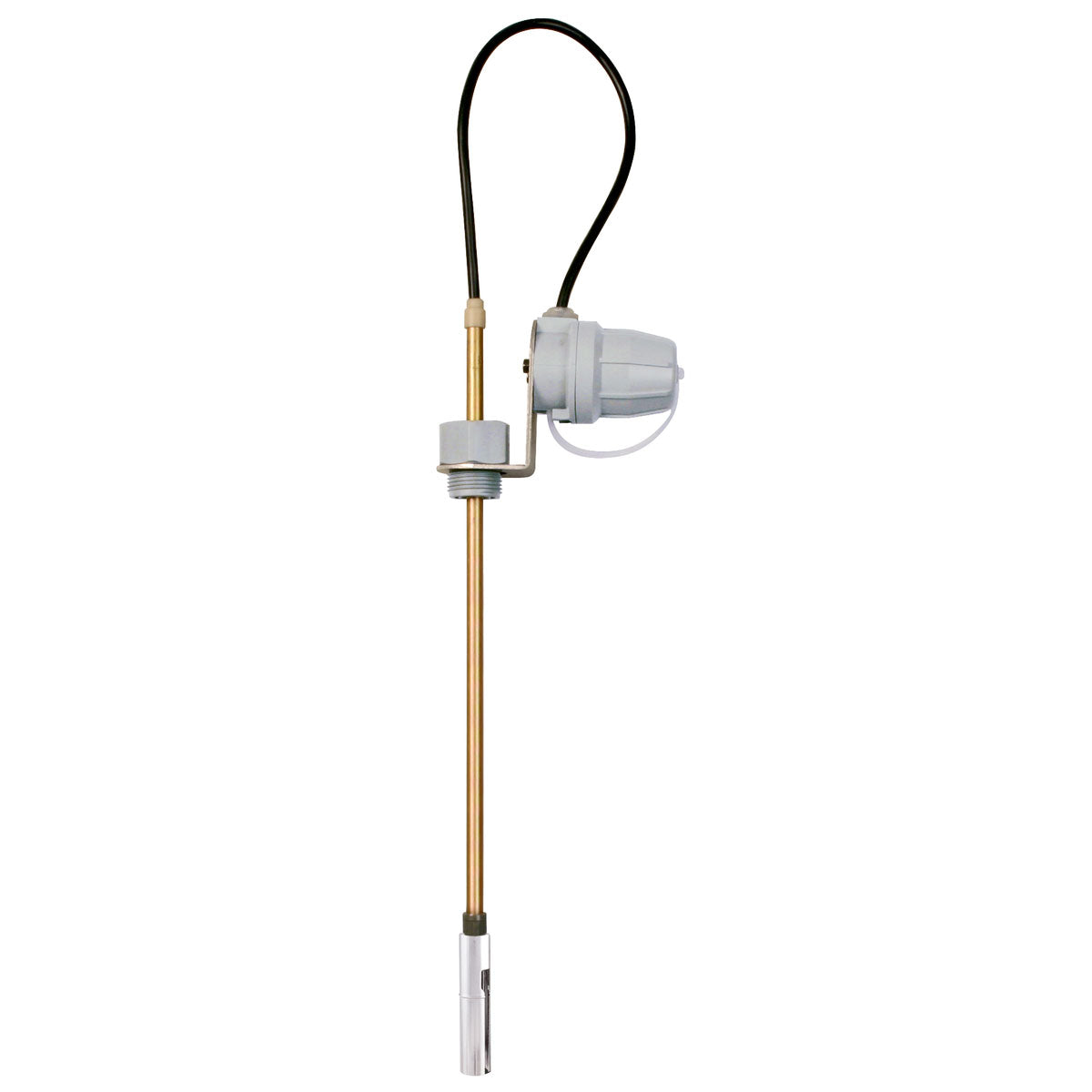 Grenzwertgeber für Kellertank mit grauer Winkelarmatur GWG 12-K/1, Sonde 360mm, Kabel 1,5 m