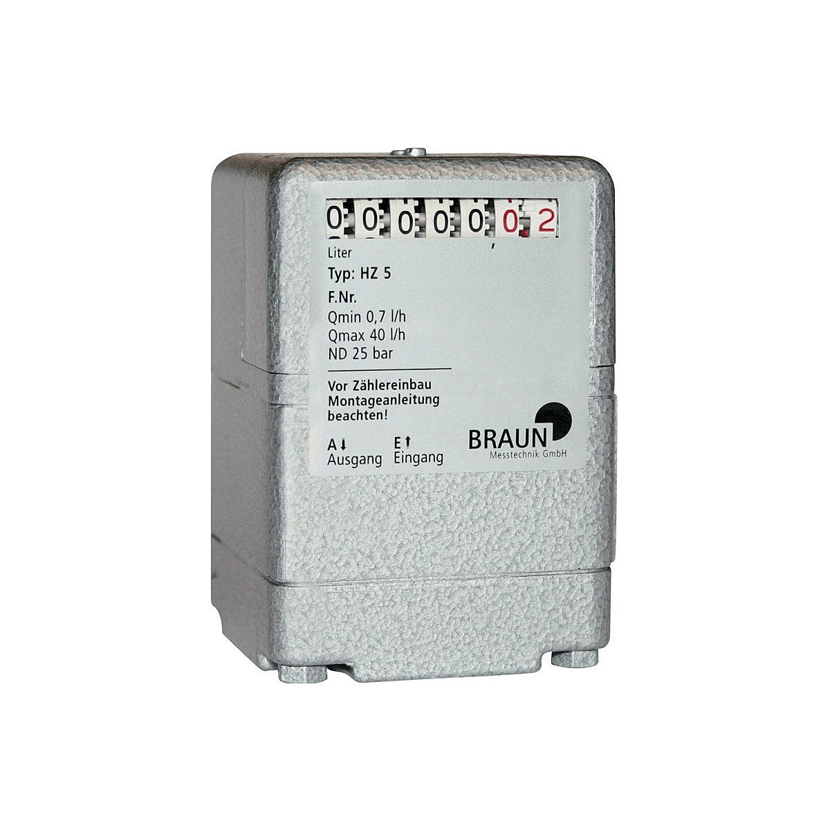 mechanischer Heizölzähler HZ 5 von Braun
