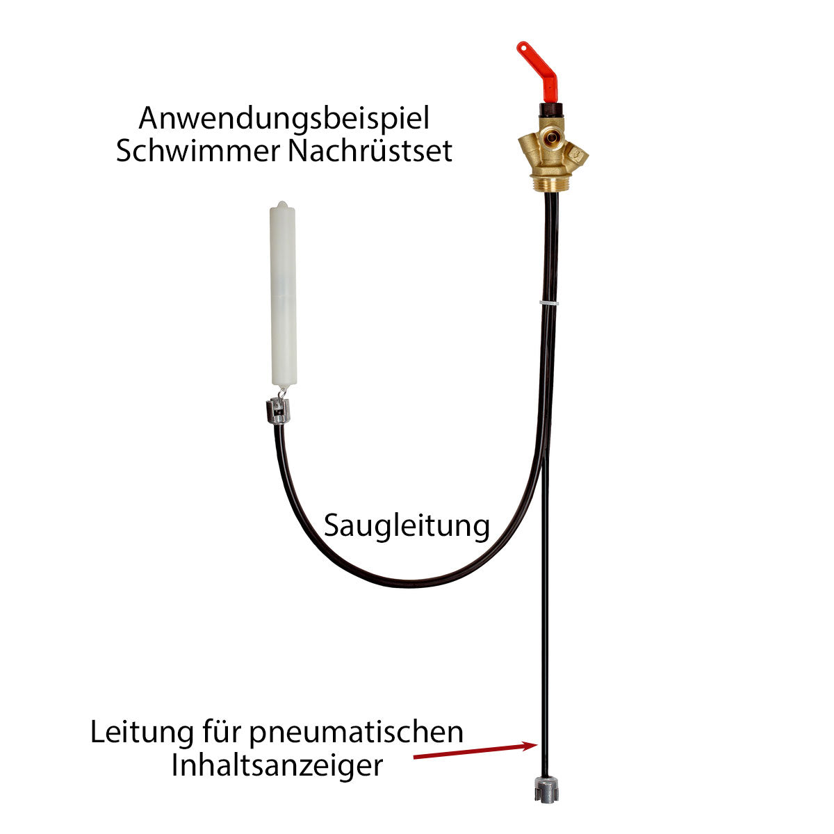 Anwendungsbeispiel Schwimmer Nachrüstset zur sauberen Heizölentnahme