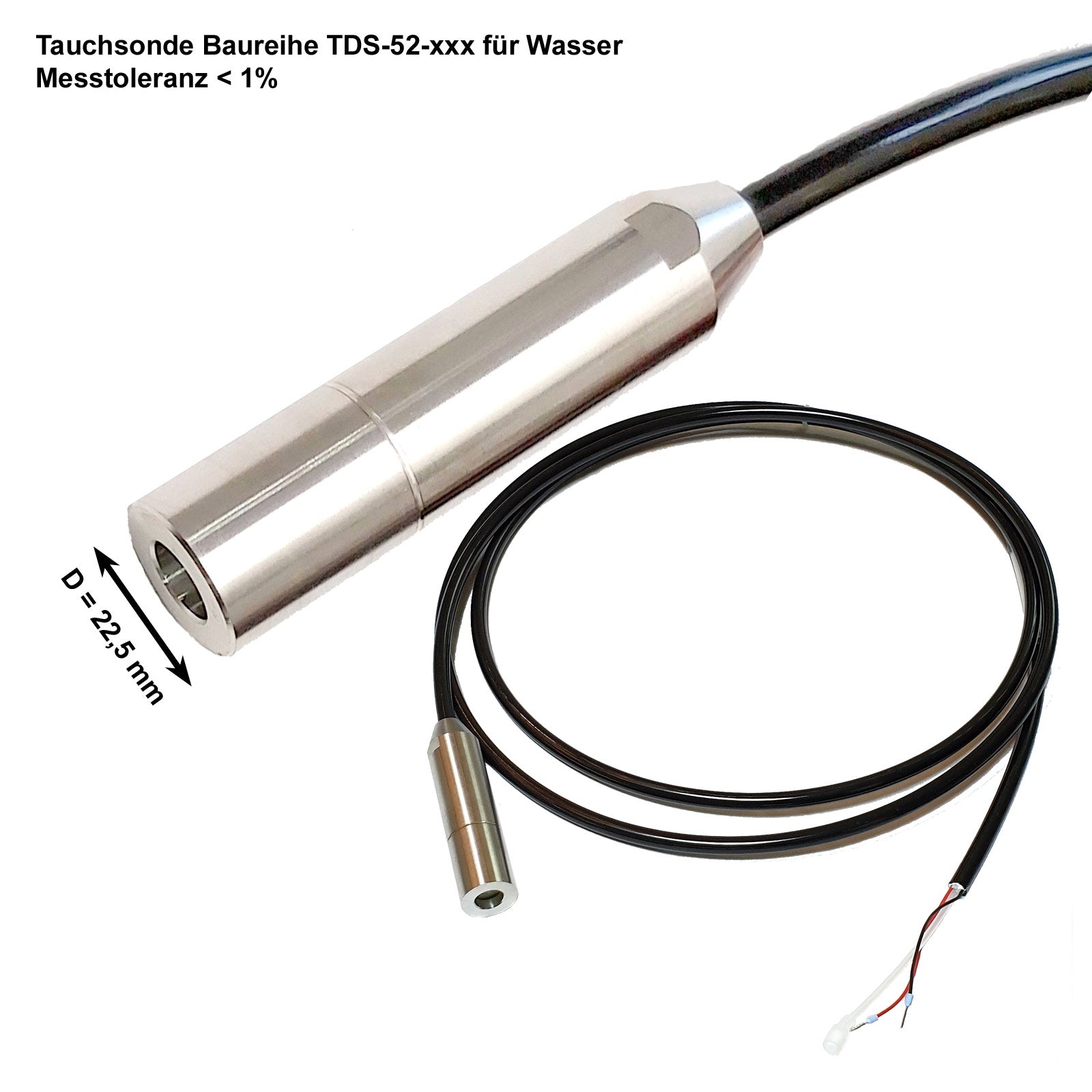 Hydrostatische Wasserstandssonde TDS-52 für Regenwasser-Zisternen und Wasserbecken von Tecson