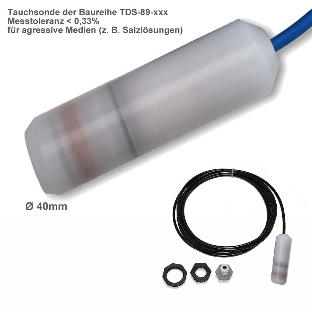 Tauchsonde TDS-89 (Messtoleranz <0,33 %) für zähflüssige Öle