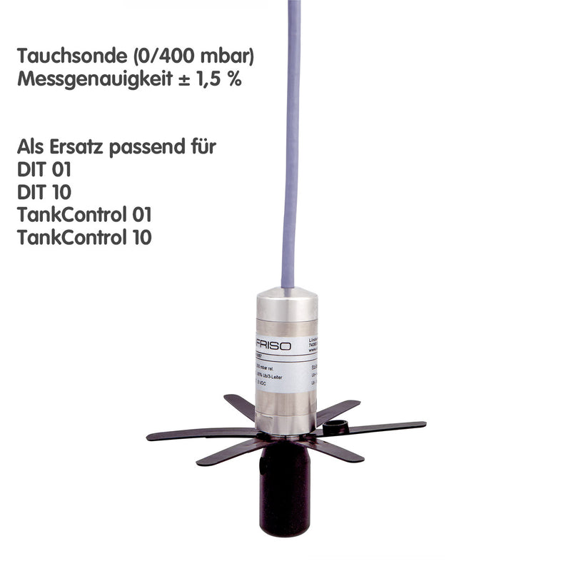 Ersatz-Tauchsonde / Pegelsonde für AFRISO Füllstandsmessgeräte DIT 01, DIT 01-E, DIT 10, TankControl 01 und TankControl 10