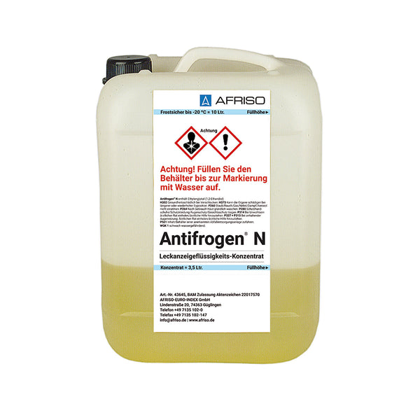 Kontollflüssigkeit-Leckfküssigkeit und Frostschutzmittel Antifrogen-N im 3,5 Ltr. Kanister zum Anmischen