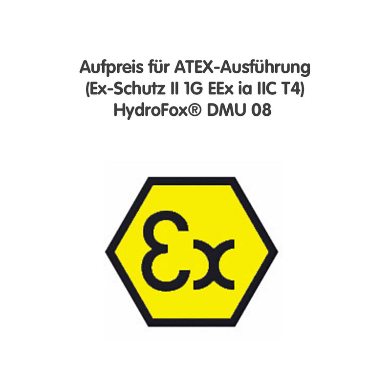 Mehrpreis für Pegelsonde - Druckmessumformer HydroFox® DMU 08 mit ATEX-Zulassung (Ex-Schutz II 1G EEx ia IIC T4)