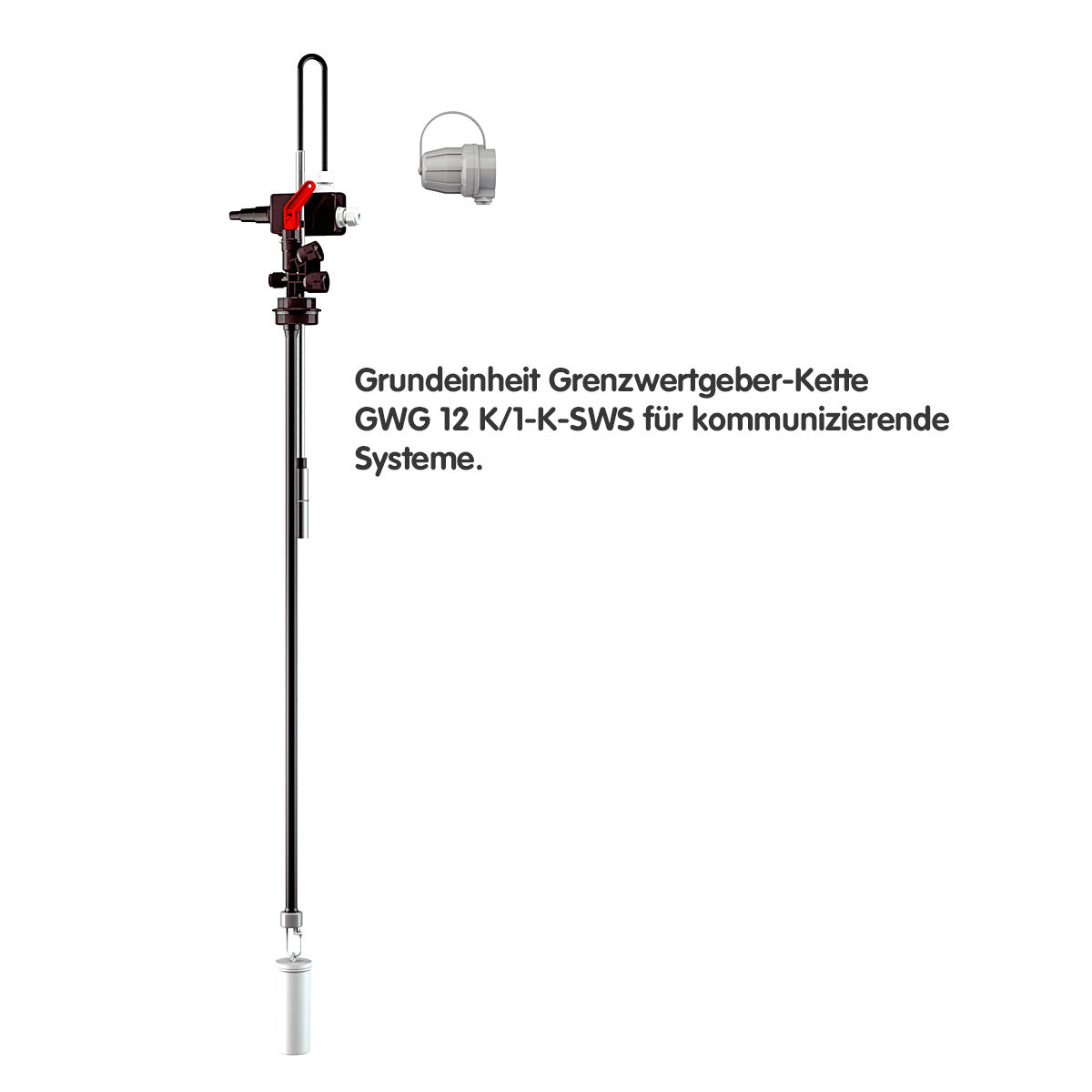 Grundeinheit Universal Grenzwertgeber-Kette GWG 12 K/1-K-SWS, kommunizierend (ohne Fußventil)