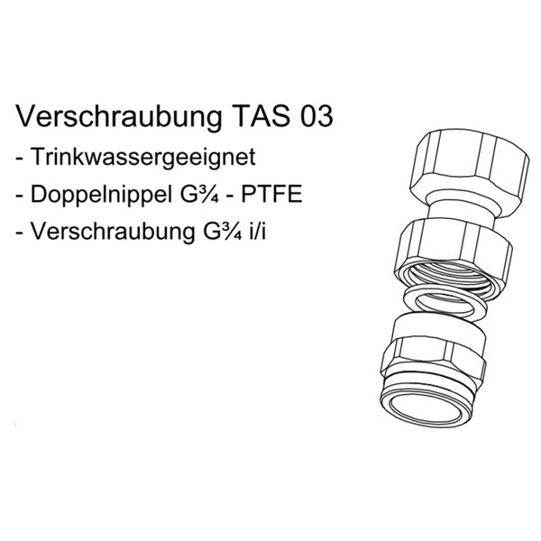 Verschraubungs-Set für Thermische Ablaufsicherung TAS 03